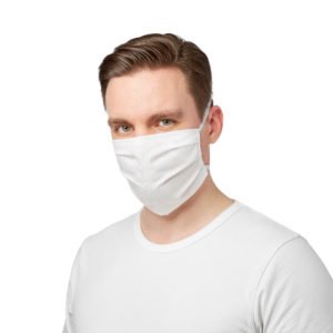 бяла маска за лице за многократна употреба